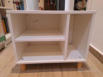 Comodino Scaffale Smussla Bianco