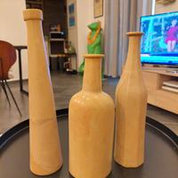 Sculture design marmo bottiglie