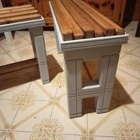 Coppia di panchine per cambio scarpe