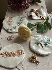 Piattini decorativi - argilla sintetica