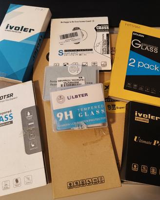 Vetro temperato e non varie cellulari, smartwatch