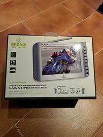 BRONDI TV portatile e lettore MPEG4/AVI 8 pollici