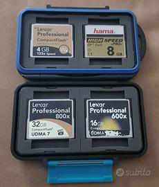 Schede CompactFlash con Contenitore
