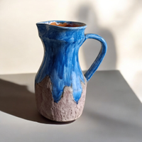 Brocca in ceramica smaltata artigianale