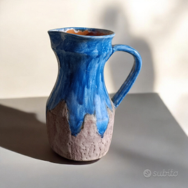 Brocca in ceramica smaltata artigianale