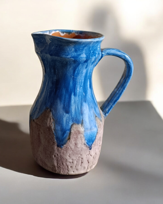 Brocca in ceramica smaltata artigianale