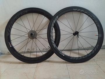 Ruote  bici incarbonio qurano 42 gomme nuove