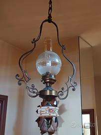 lampadario  e applique sospensione vintage