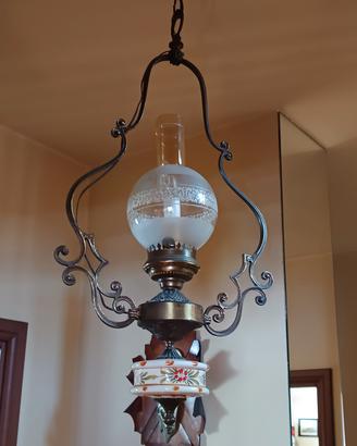lampadario  e applique sospensione vintage