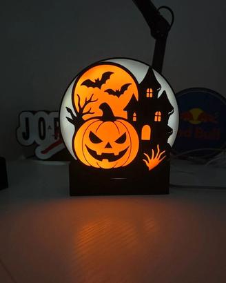 Lampada LED Halloween – Zucca Casa Stregata