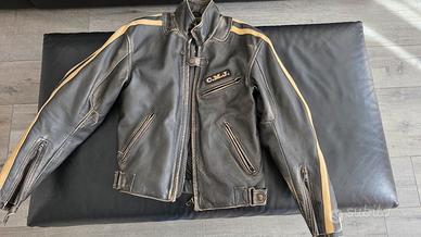 Giaccone pelle C.M.J. moto motociclista 44 usato