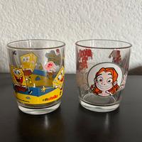 Due bicchieri Nutella anno ‘70, ‘80