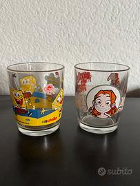 Due bicchieri Nutella anno ‘70, ‘80