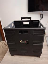 carrello pieghevole con manico telescopico