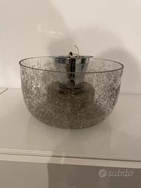 Coppia di plafoniere in vetro di Murano, anni 70