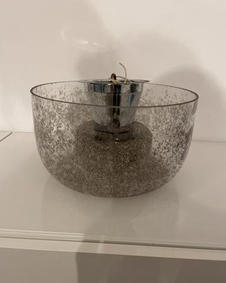Coppia di plafoniere in vetro di Murano, anni 70