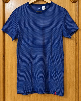 Levi's T-Shirt Uomo Blu a Righe Taglia S