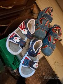 sandali bambino 25 26 primigi 2 paia chiusi e non