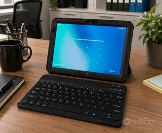 tablet huawei mediapad + cust antiurto + tastiera