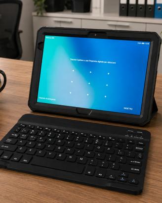 tablet huawei mediapad + cust antiurto + tastiera