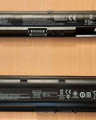 x2 Batterie Notebook (HP K104 + HP MU06) - Usate