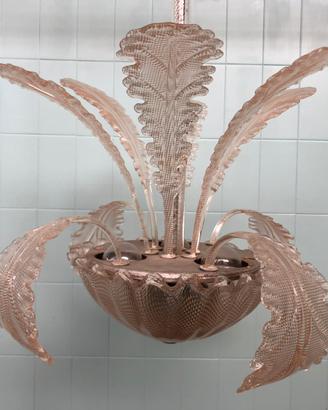 Lampadario anni 40 vetro Murano Barovier & Toso
