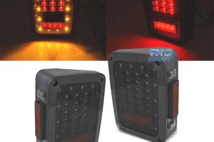 FANALI JEEP WRANGLER JK 07-18 A LED FUMÉ