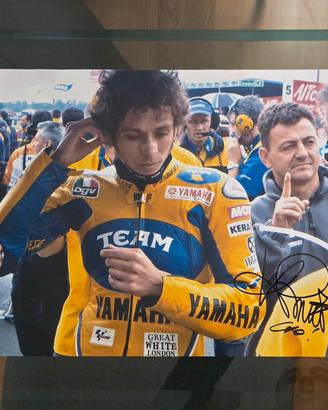 Foto Valentino Rossi autografata originale 