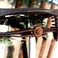 Sella cuoio bici antichissima '800/'900