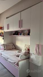 cameretta doppio letto completa ragazza