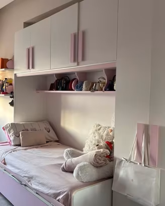 cameretta doppio letto completa ragazza