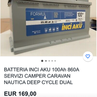 Batteria 100 ampere garantitissima