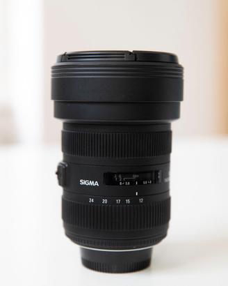 Sigma 12-24mm f/4.5-5.6 II DG HSM - attacco Nikon