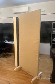 4 Pannelli Acustici IKEA MITTZON su Ruote – Nuovi