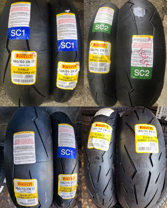 Gomme moto in mescola ed altro