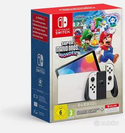 NINTENDO SWITCH OLED WHITE CONSOLE BIANCA