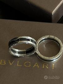 Due anelli bvlgari save the children argento nuovi