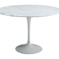Tavolo Tulip tondo in marmo Carrara tante misure
