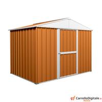 Box baracca lamiera Acciaio 275x175 legno chiaro