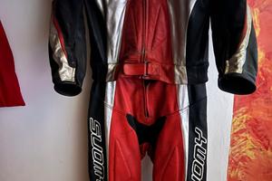 Tuta in pelle divisibile moto