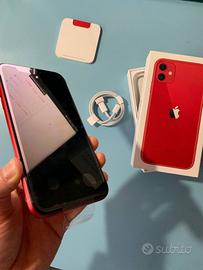 Iphone 11 Red 64 Gb + AirPods