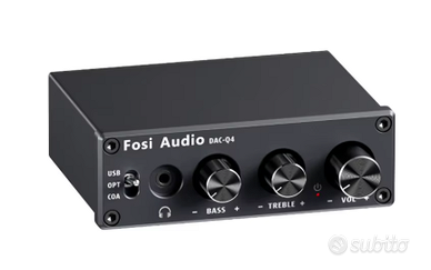 Fosi Audio Q4 Mini Amplificatore DAC per cuffie