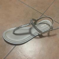 Sandali  infradito argento n.40 Aldo