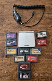 Nintendo Game Boy Advance SP Silver + 11 Giochi 