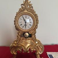 Orologio da tavolo bronzo dorato