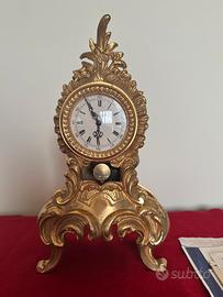 Orologio da tavolo bronzo dorato