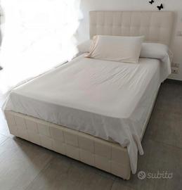 Letto contenitore 1 piazza e mezza ecopelle