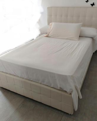 Letto contenitore 1 piazza e mezza ecopelle