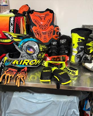 Attrezzatura completa cross  per bambini/ragazzi