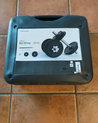 Kit Manubri Corength Decathlon 20 kg + 2 dischi